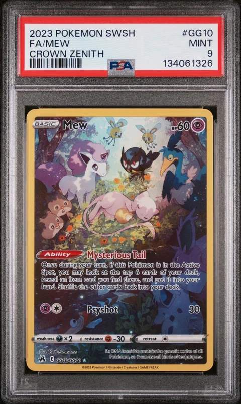 Mew, Crown Zenith, PSA 9